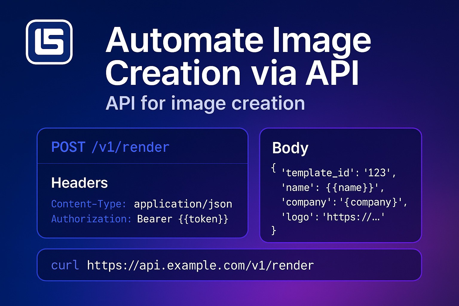 Automate image creation via API (Coming Soon)