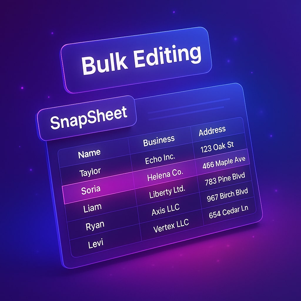 Create variations at scale with SnapSheet