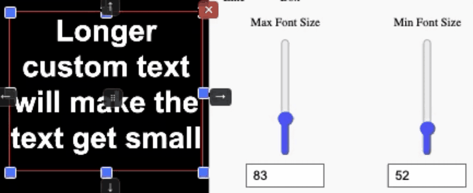 Auto sizing and truncation
