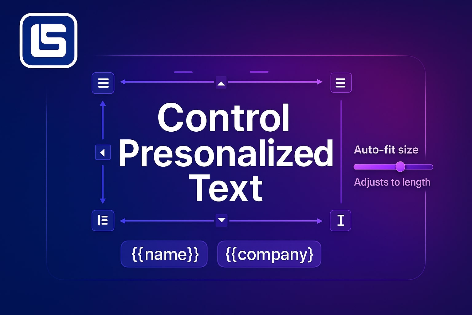 Robust personalized image and text controls